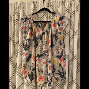 Floral Tie Back Blouse